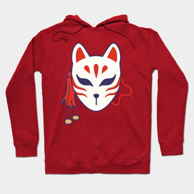 Kitsune Mask Hoodie by Tad